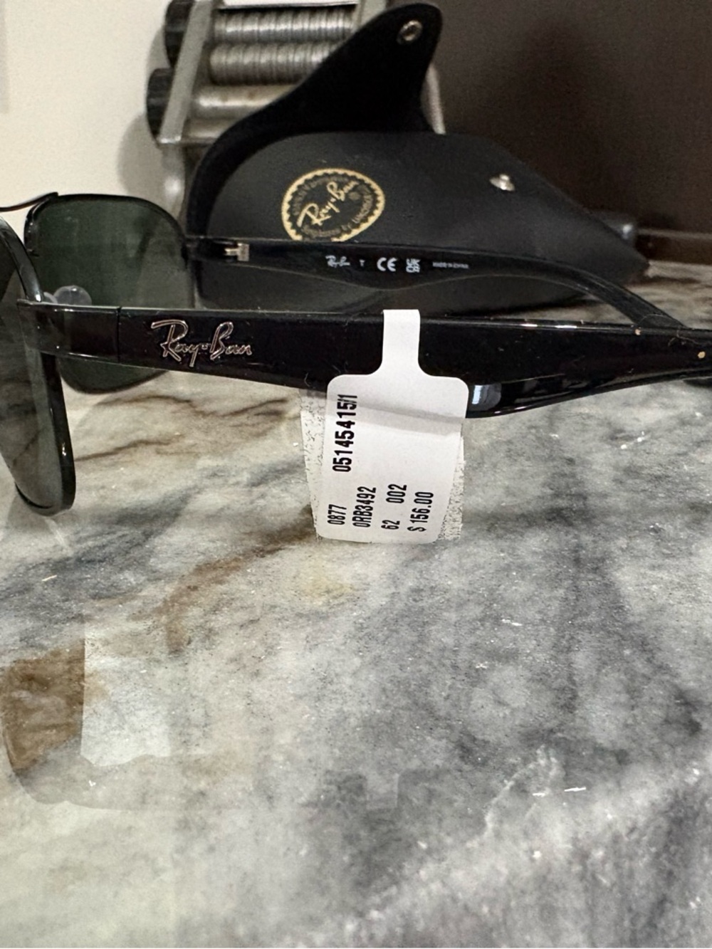 Ray-Ban Black Men's 62MM Square Pilot Sunglasses with Dark Lenses - Picture 8 of 11